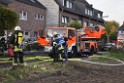 Feuer 2 Vollbrand Reihenhaus Roggendorf Berrischstr P151